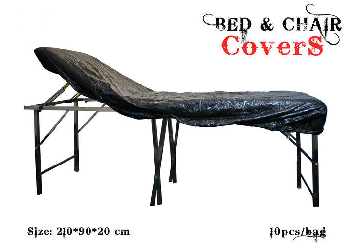 Copri Lettino Elastico In Polietilene Nero Conf. 10 pz