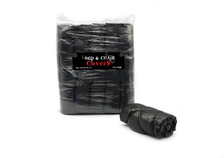 Copri Lettino Elastico In Polietilene Nero Conf. 10 pz