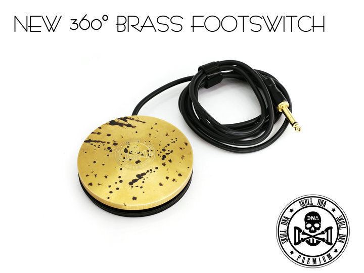 New Skull Dna Brass Tattoo Foot Pedal S