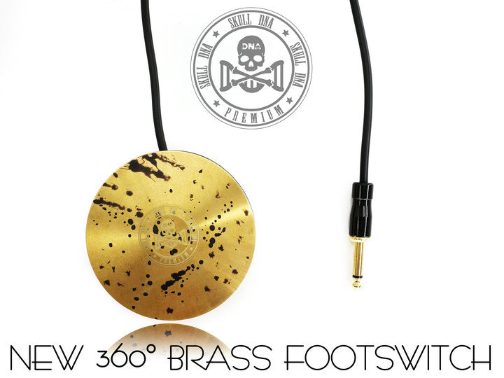 New Skull Dna Brass Tattoo Foot Pedal S