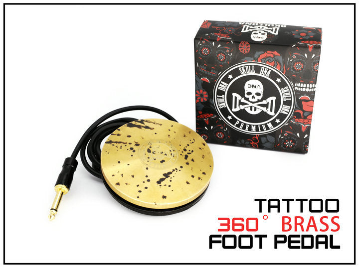 New Skull Dna Brass Tattoo Foot Pedal S