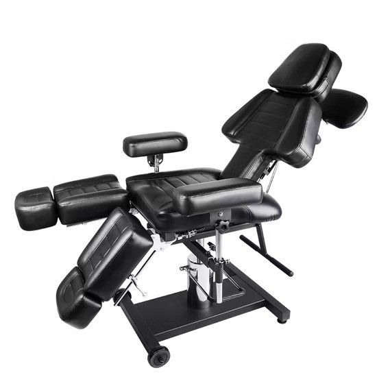Black ArmChair Poltrona  Per Tattoo Regolabile