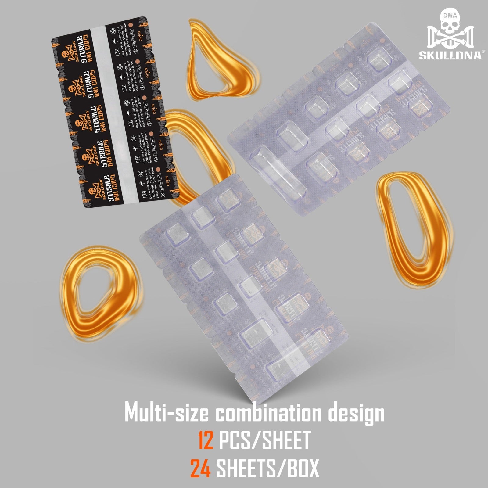 Skulldna Sterile Ink Cup tappini sterili