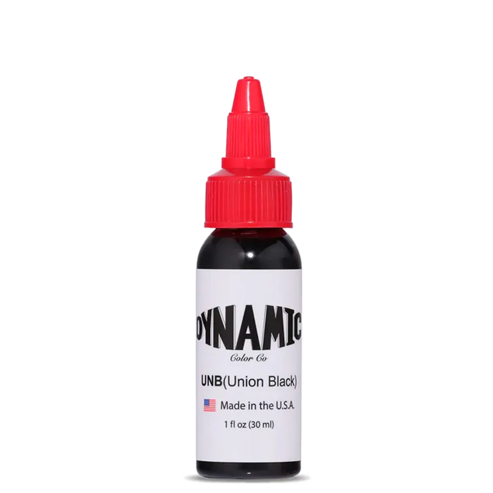 Dynamic Union Black Tattoo Ink — 1oz Bottle 30 ML