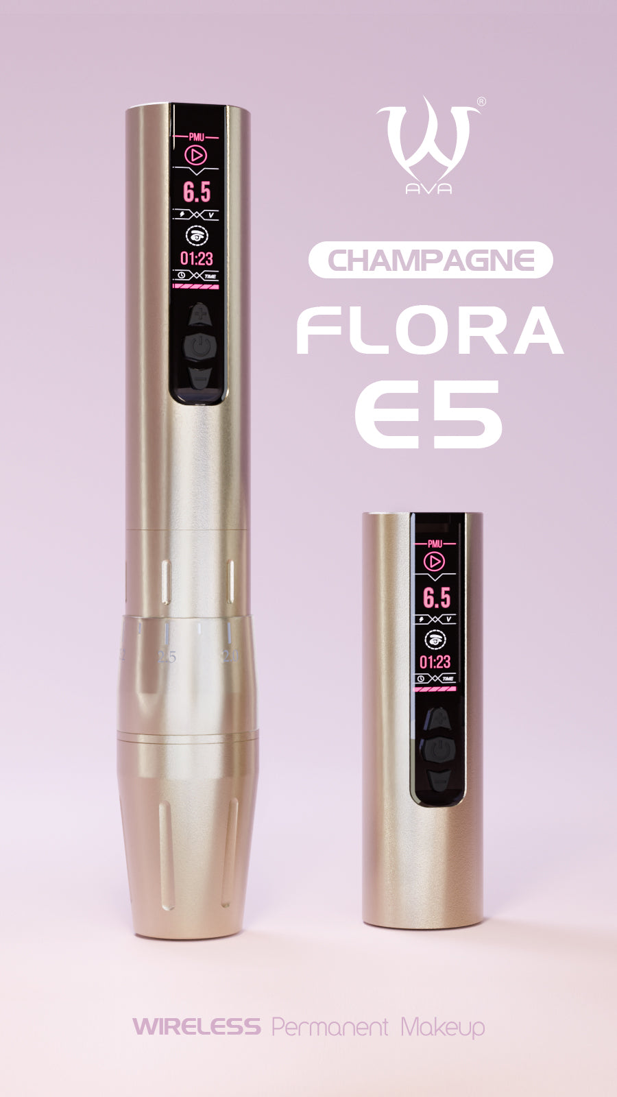 Ava E5 Pmu Wireless Pen Stroke Regolabile Champagne x2 Batterie
