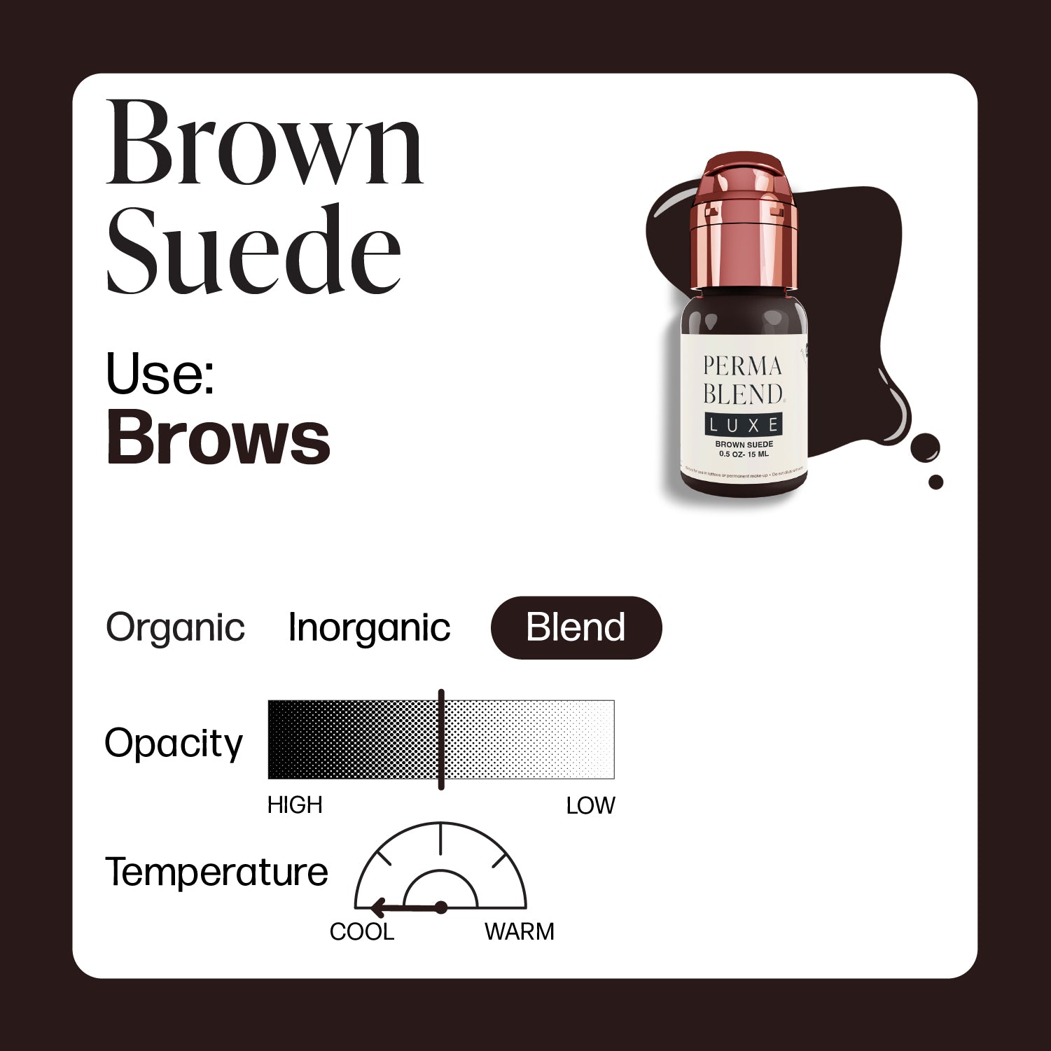 PMU Perma Blend Luxe - Brown Suede 15ml