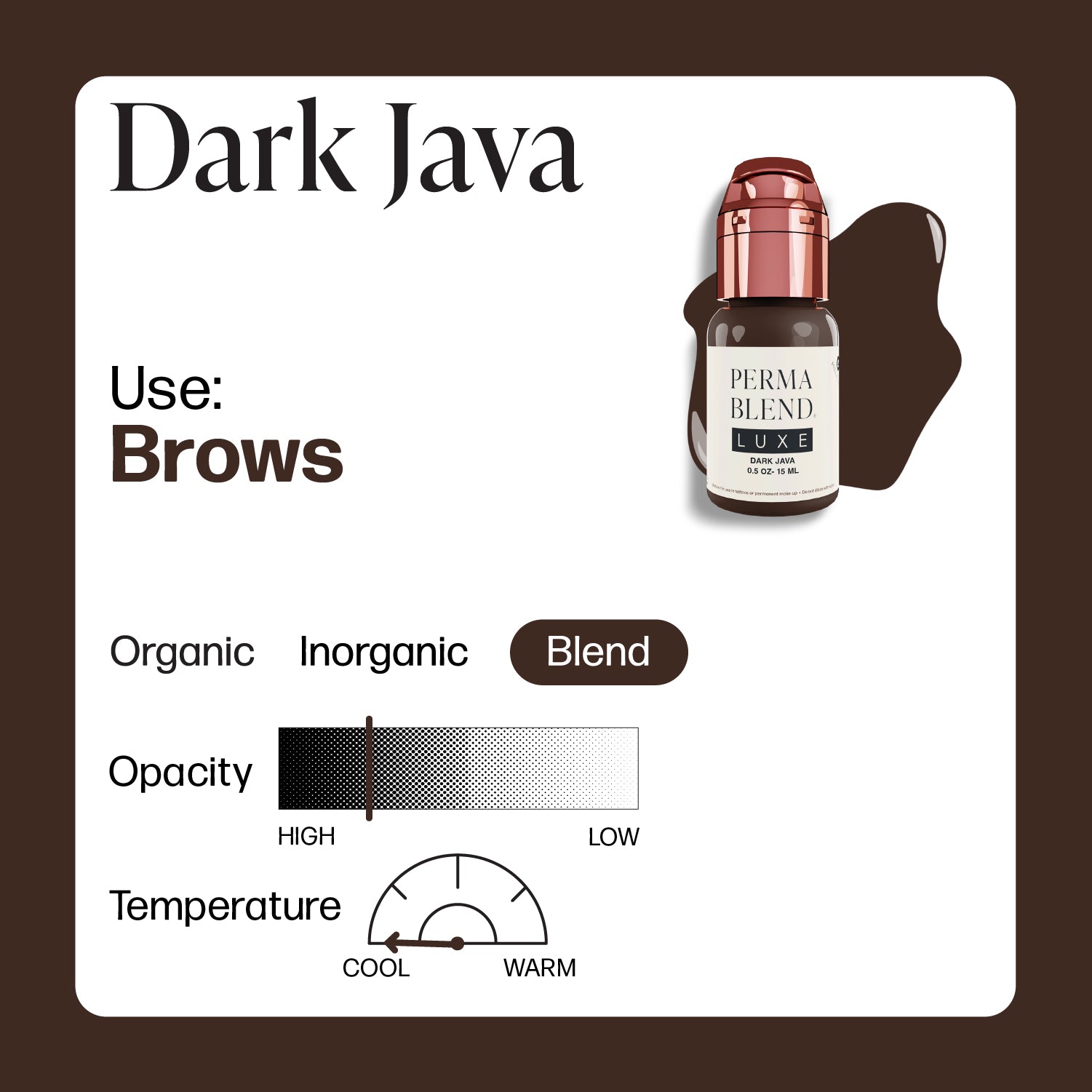 PMU Perma Blend Luxe - Dark Java 15ml