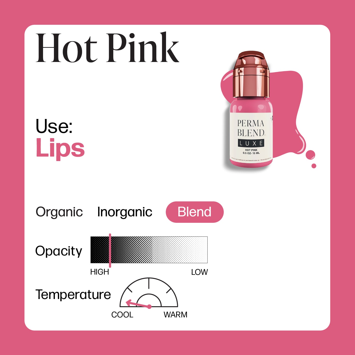 PMU Perma Blend Luxe - Hot Pink 15ml
