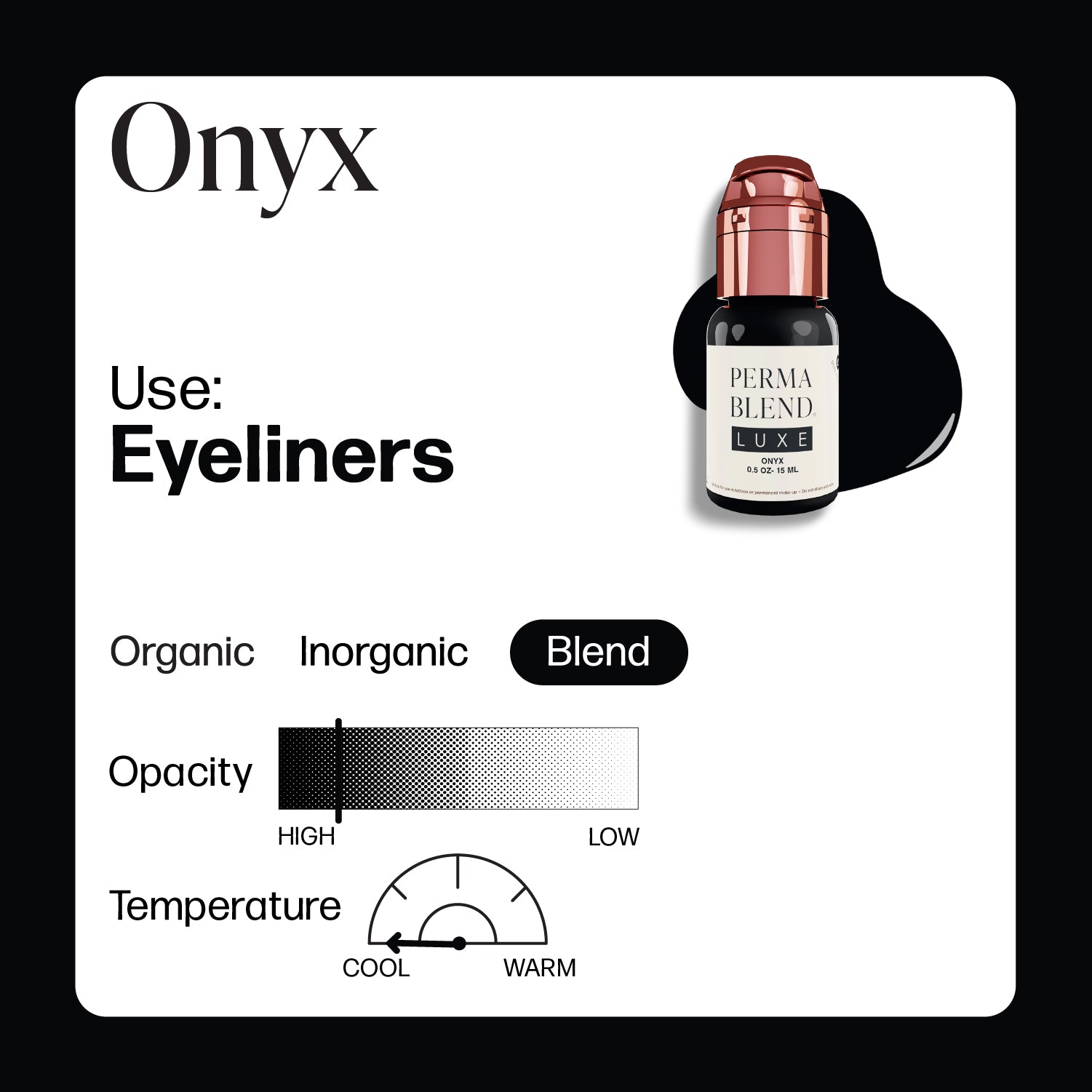 PMU Perma Blend Luxe - Onyx 15ml