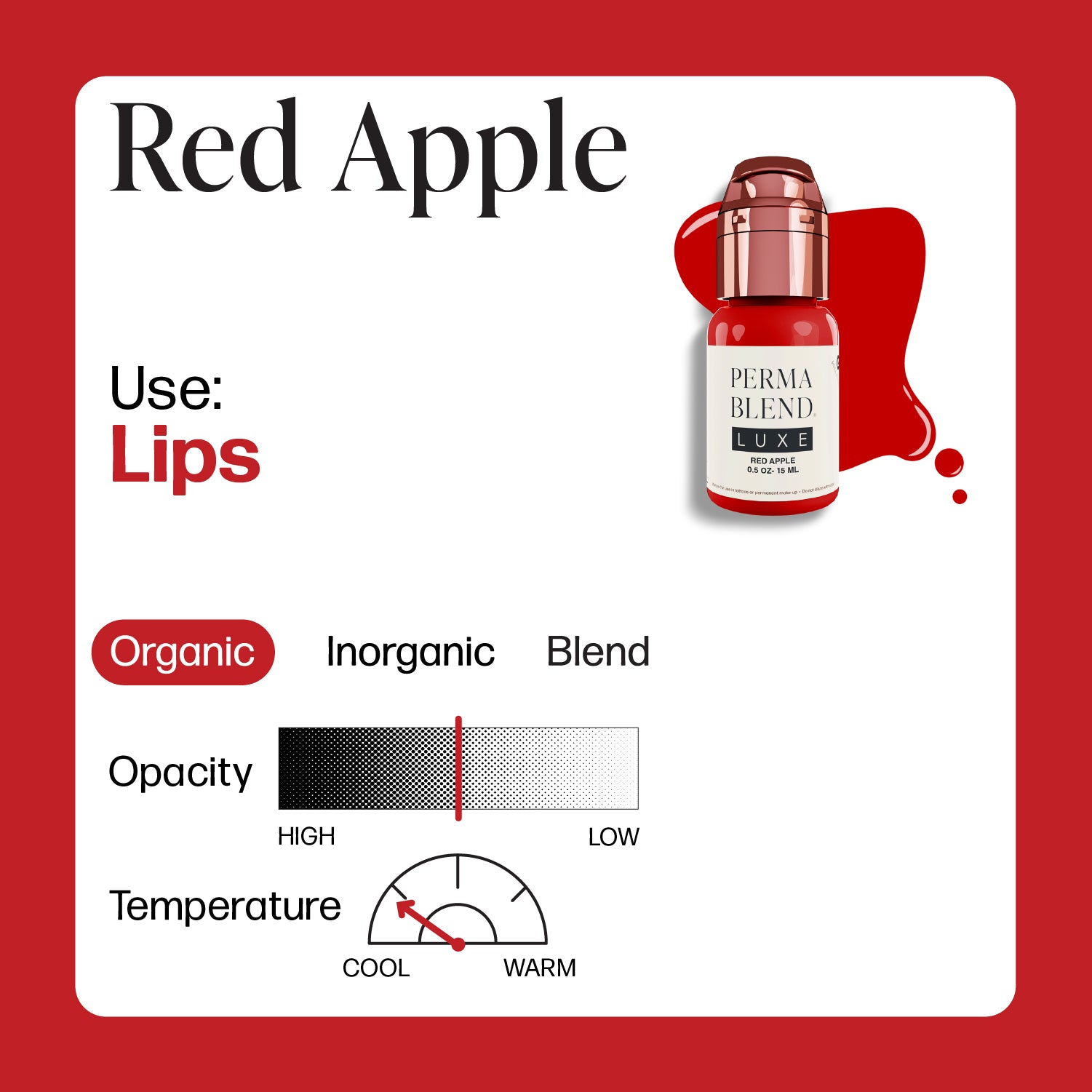 PMU Perma Blend Luxe - Red Apple 15ml