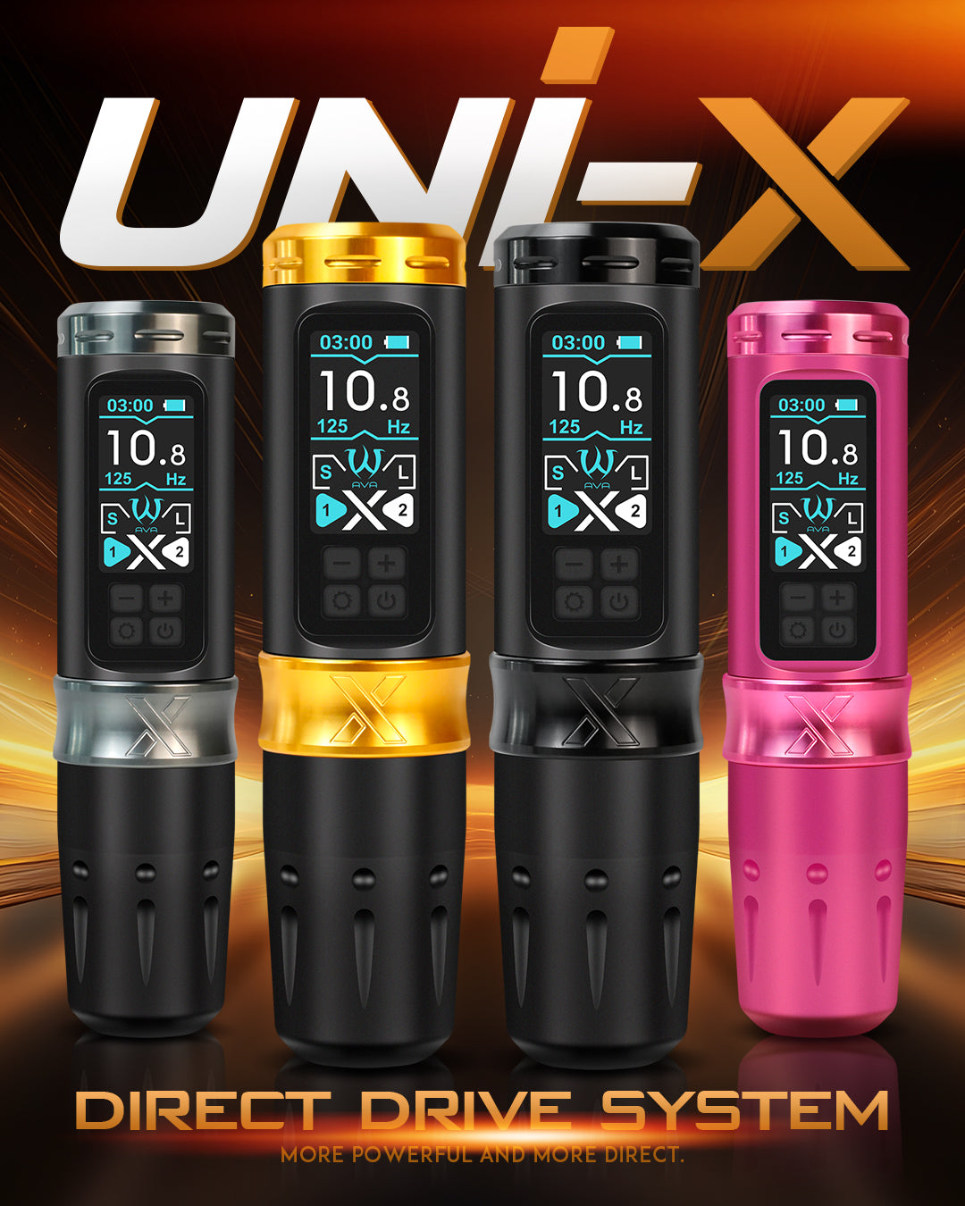 Ava Uni-X Wireless Pen Black Stroke 4,5 mm x2 Batterie