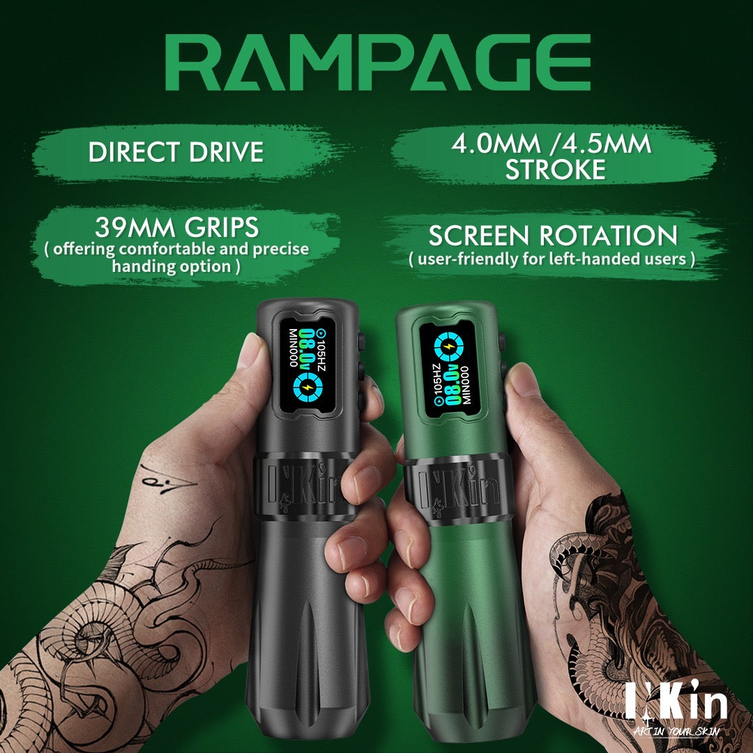 Inkin Rampage Wireless Pen Stroke 4,5 mm (2 batterie) Hunter Green