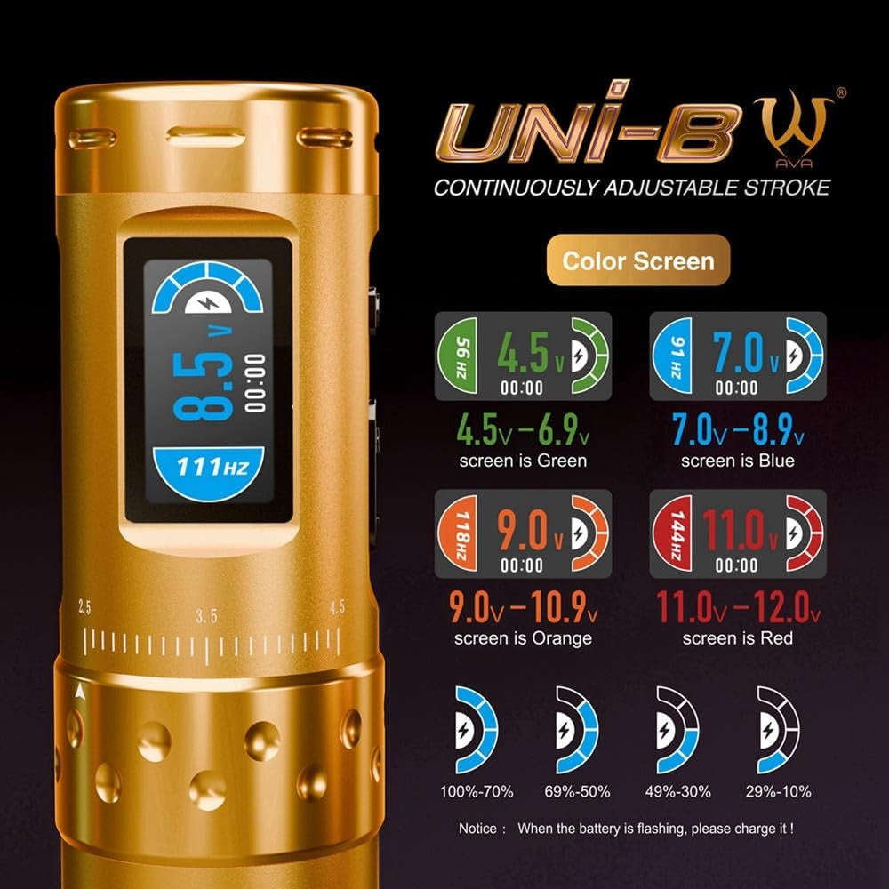 Ava Wireless Pen Stroke Regolabile UNi-B Gold