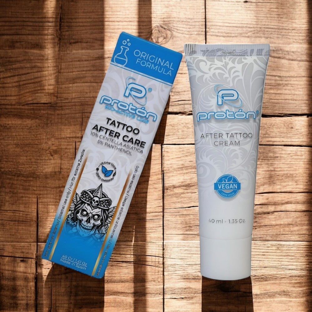 Proton Tattoo Cura Post-Tatuaggio ‘Formula Originale’ 40 ml / 1,35 oz – Confezione da 25 pcs