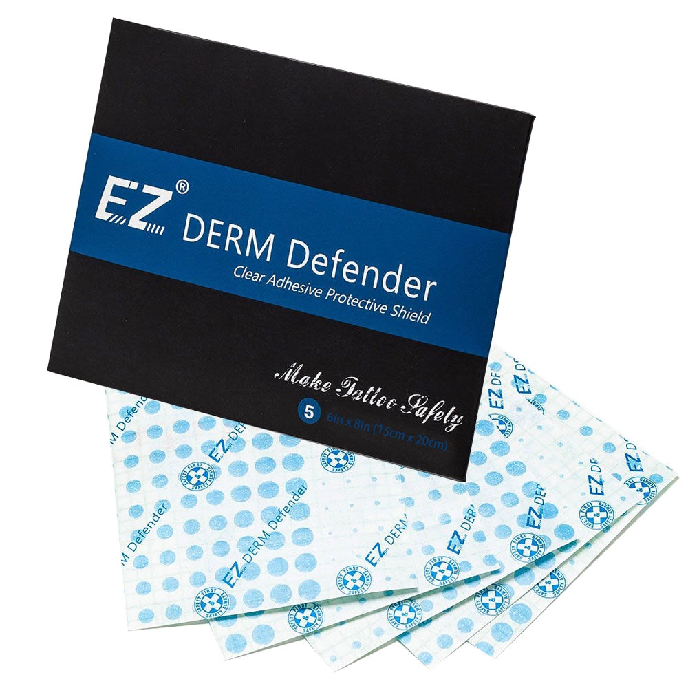 EZ Derm Defender – Pellicola Tattoo Pack 5 Fogli  15 x 10 cn