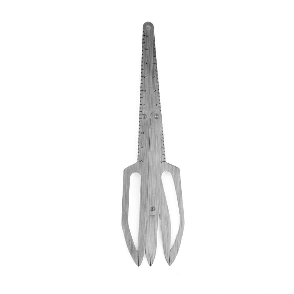 Silver Steel Compasso Eyebrow