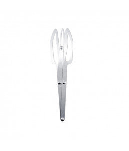 Silver Steel Compasso Eyebrow