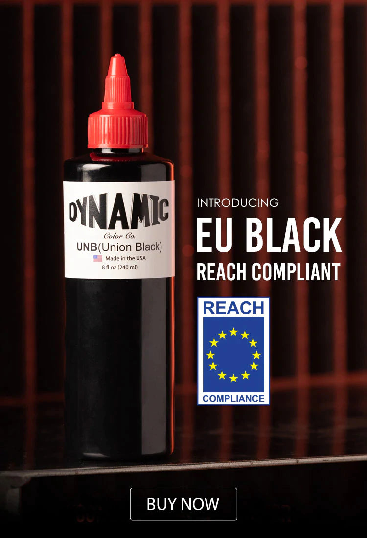 Dynamic Union Black Tattoo Ink — 8oz Bottle 240 ML
